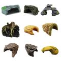 ONE Aquariums Rock Stone Cave Decorations Fish Tanks Sinkable Ornament Aquatic Pet FishTanks Cave House for Tortoises Hi. 