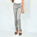 GLO Women's Grey Slim Fit Pant. 