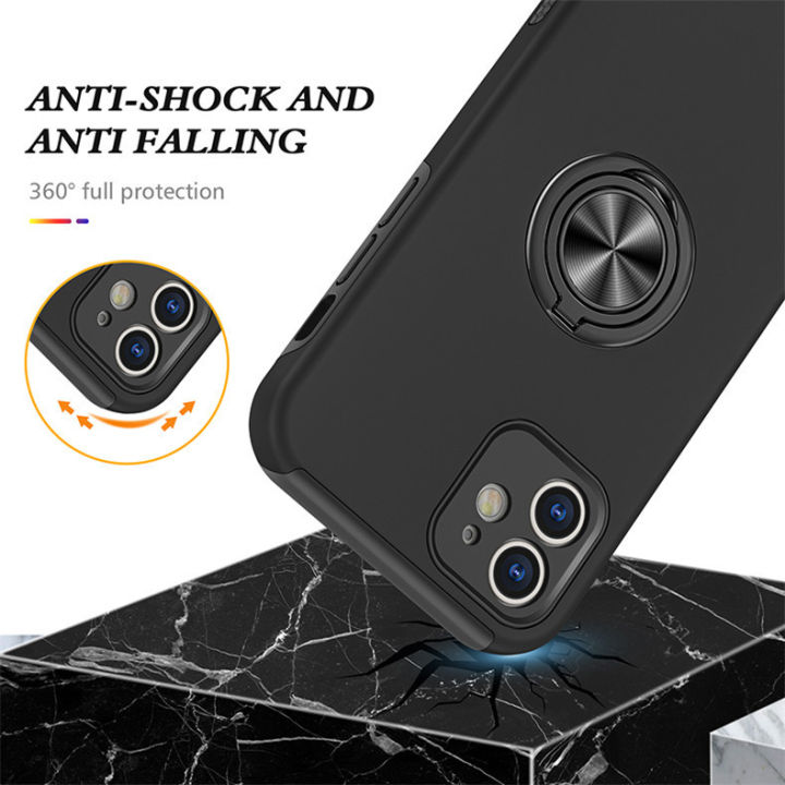 %E3%80%90ThinkWay%E3%80%91Double%20Layer%20Hard%20Strap%20360%20Degree%20Ring%20Bracket%20Silicone%20Bumper%20Shockproof%20Shell%20Magnetic%20Car%20Mount%20Cover%20For%20iphone12%20Pro%20(fine%20hole)%20&%20iphone12%20Pro%20Max%20(fine%20hole)%20-%20Image%204