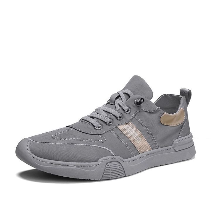 Ice Silk Men's Shoes Summer Breathable Canvas Versatile Casual Lazy Old Beijing Cloth Shoes Slip-on Driving Walking Fashion Shoes