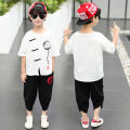 National Style Internet Celebrity Boy's Clothing Boy's Children's Han Chinese Costume 2024 Western Style Summer Clothes Summer Suit Handsome Tang Suit Clothes. 