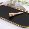 1/5/10/20PCS 8CM Mini Wooden Honey Dipper High Quality Honey Stir Bar Mixing Handle Jar Spoon Kitchen Tools. 