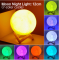 Moon Lamp For Bedroom Night Light Home Decorations 3D Moon Light For Kids New Year Gifts Christmas Lights. 