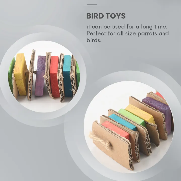 NAMUNY%20Parrot%20Toys%20for%20Large%20Birds%20Cardboard%20Big%20Bird%20Toys%20African%20Grey%20Parrot%20Toys%20Natural%20Wooden%20Bird%20Cage%20Chewing%20Toy%20with%20Clip%20-%20Image%205