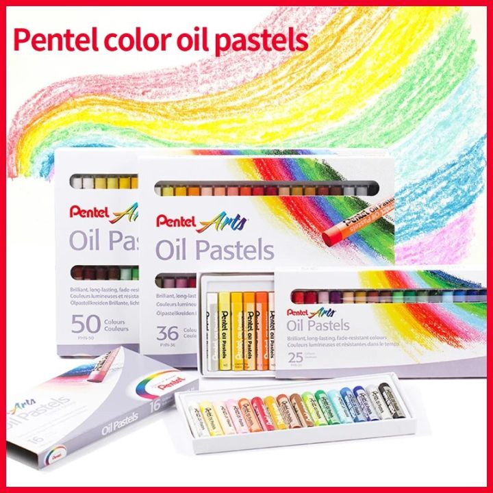 Pentel%2012/16/25/36/50Colors%20Oil%20Pastel%20Crayon%20Graffiti%20Soft%20Oil%20Pastel%20Painting%20Pen%20for%20Artist%20Student%20Drawing%20Art%20Supplies%20-%20Image%202