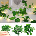 String Light Battery Operated Clear Veins Realistic Looking Vibrant Color Energy-saving Decorative Extra-Long Wedding Party Artificial Green Leaf String Light Party Supplies led light strip. 