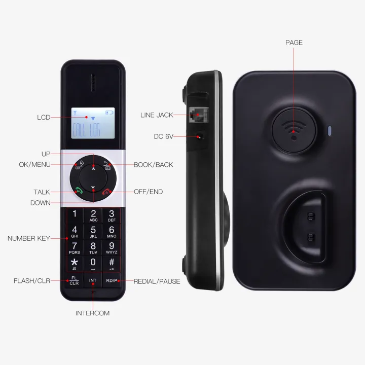 Digital%20Cordless%20Phone%20Telephone%20with%20LCD%20Display%20Caller%20ID%20Hands-free%20Calls%20Conference%20Call%2016%20Languages%20Support%205%20Handsets%20Connection%20for%20Office%20Business%20Home%20Family%20-%20Image%205
