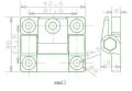 6pcs Plastic Z Shape Adjustable Torque Damping Hinge Stop Random Gemel Black White Positioning Angle Hinge. 