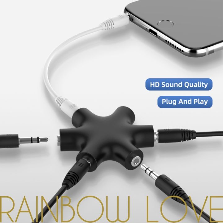 6%20in%201%20Audio%20Splitter%20Adapter%203.5mm%20Male%20to%205%20Female%20Headphone%20Jack%20Converter%20for%20Phone%20Tablet%20MP3%20-%20Image%202