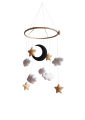 Hand made Cot Mobile Hanging Rotating Toys, New Born Baby Gift, Toddler Room Decor. 