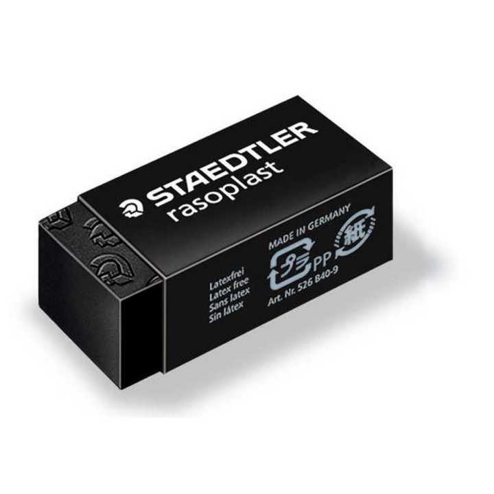 Staedtler Rasoplast 526B40-9 - Goma de borrar (33 x 16 x 13 mm), color negro Staedtler Rasoplast 526B40-9 - Goma de borrar (33 x 16 x 13 mm), color negro