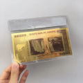 Room decoration ZIMBABWE Black Gold Foil 100 Trillion Commemorative Dollars Banknotes DFGGT. 