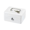 Practical Metal Cash Drawer Money Storage Container Handle Save Money Key Box Cash Money Storage Box. 