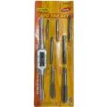 Professional 8pcs Tools DIY Metric Thread Tap Set Hand Tapping Tools Metal Screw Hole Tap Drill Set For Seven Tap Sizes. 