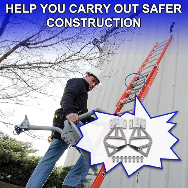 2 Piece Extension Ladder Locks Aluminum Alloy Extension Ladder ...