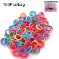1000/100/30Pcs/set Korean Fashion Baby Hair Band Colorful Rubber Band Ponytail Hair Tie Girls Hair Accessories Headdress. 
