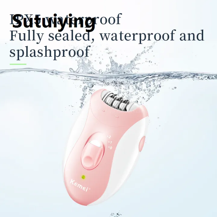 Sutuiying%20Kemei%20Lady's%20Electric%20Epilator%20Two%20Speed%20Rechargeable%20Remover%20Waterproof%20Portable%20Women'%20Shaver%20for%20Legs%20and%20Bikini%20Area%20KM-189B%20-%20Image%203