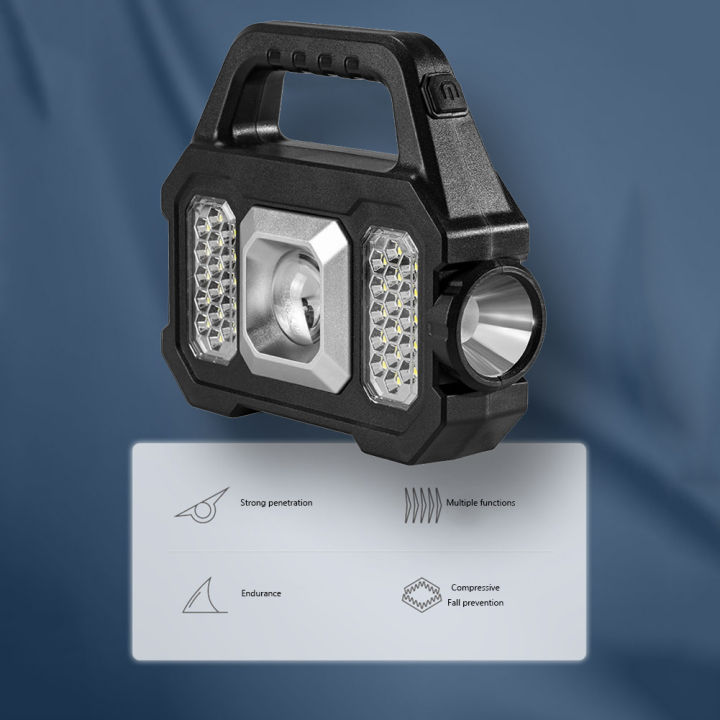 LED%20Portable%20Searchlight%20Non-Slip%20Waterproof%20Solar%20Handheld%20Flashlight%20Multifunctional%20With%20Side%20for%20Mountaineering%20Hiking%20-%20Image%202