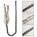 10 inch Chain Vise Clamp Plier Locking Grip Wrench Oil Filter Pipe 16.5 inch Chain Length. 