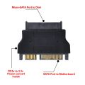 SATA 22 pin Female to 1.8 IN Micro SATA 16 pin Male 3.3V Adapter convertor for Hard Disk Drive SSD. 