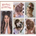 Wavy Hair Piece Messy Curly Hair Bun Invisible Hair Extensions Updo Synthetic Chignon Scrunchie Fake Hair Claw Clip Bun Women. 