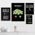 Motivational Quotes Modular Pictures Money Is Calling Eat Sleep Invest Repeat Canvas Paintings Modern Wall Art Printed Poster. 