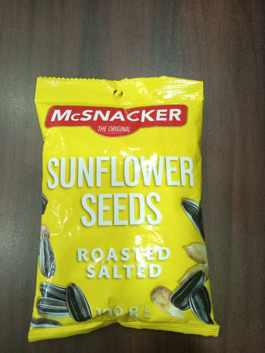 Mc Snacker The Original SunFlower Seeds Roasted Salted  Pack 100g