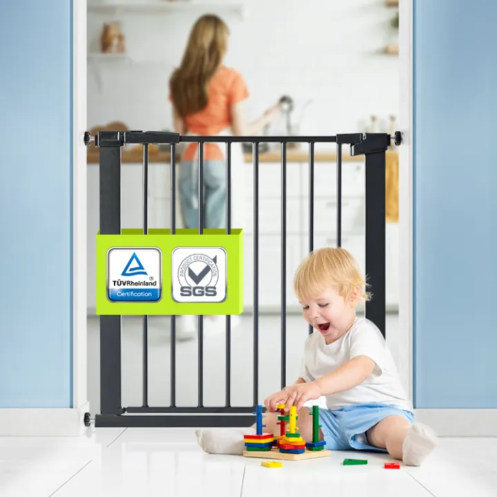 Baby%20safety%20Gates%20Baby%20Fence%20for%20Stairs%20Child%20Lock%20Swing%20Open%20Portable%20Extendable%20Automatic%20Infant%20Fence%20Door%20Stair%20Baby%20Safety%20Gate%7C%2075-82cm%20length%7CBC%20-%20Image%203