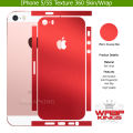 For Iphone 5/5s Skin/Wrap 360 Protection Sheet/ Carbon fiber/ Matte/ Transparent/ Lamination Back And Sides Included Camera Skin. 