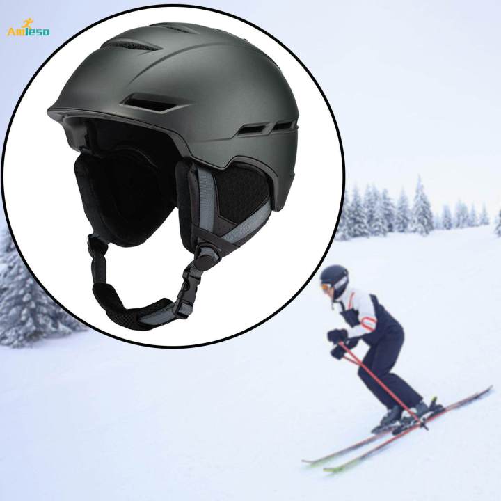 Ski%20Helmet%20Impact%20Resistant%20Winter%20Adjustable%20Fitting%20Skateboard%20Helmet%20M%20Titanium%20-%20Image%202