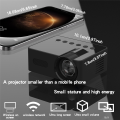 YT100 Mini Home Projector Projector Portable Mini Home Theater Wireless Cell Phone Multi-Function Projector Easy to Use. 