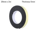 1pcs Hardware Bathroom Waterproof Window Door Weather Single Sided Adhesive Rubber Strip Tape Foam Sponge Seal Strip. 