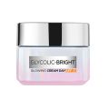 L'Oreal Paris Glycolic Bright Day Cream with SPF 17, 15ml |Skin Brightening Cream with Glycolic Acid that Visbily Minimizes Spots & Reveals Even Toned Skin(FROM INDIA)NUZ. 