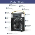 3-in-1 Fan, Air Conditioner, and Small Air Cooler with LED Night Light for Home. 
