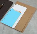 A5 A6 A7 Loose Book Index Page Loose Leaf Notebook Hand Count Color Index Page Pagination White Card Black Card kraft Paper. 