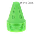 10 Pcs Soccer Training Sign Dish Pressure Resistant Cones Marker Discs. 