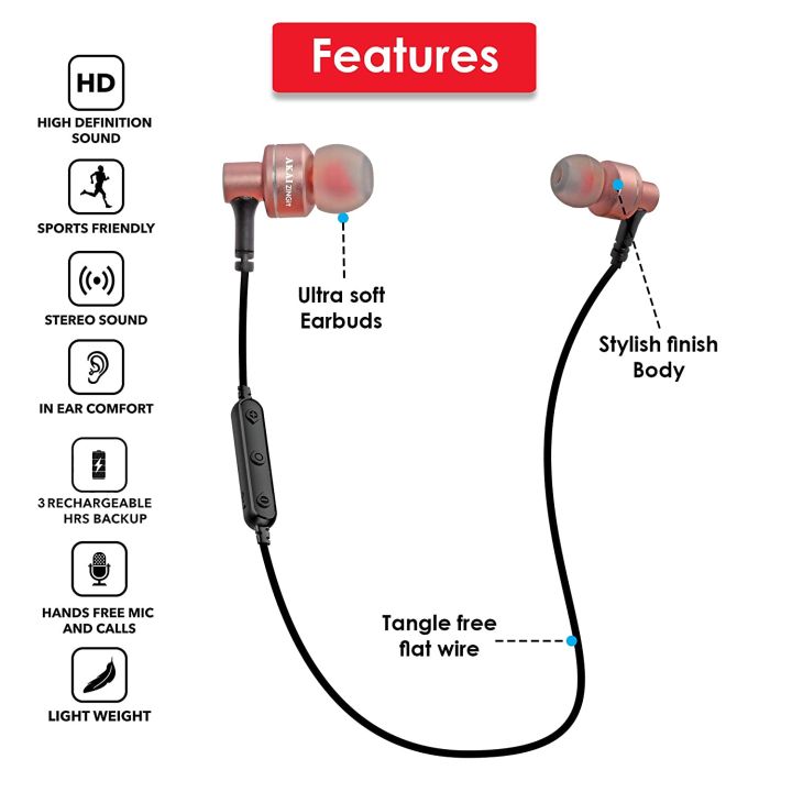 AKAI Bluetooth Earphone,Handfree - Dynamic