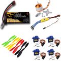 30A ESC 1500mah 3s 11.1V Lipo Battery A2212 Brushless motor 1000KV/1400KV Brushless Motor 9g Servo motor 8045 Propeller for RC drone F450 F550 drone RC plane. 