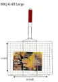 BBQ Stainless Steel Hand Grill. 