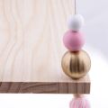 2X Wooden Wall Shelf Hanging Tassel Children Nordic Style Wall Frame - NO. 3. 