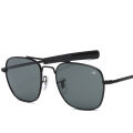 New Metal Square Sunglasses Driver Driving Fashion Sunglasses Large Frame Men and Women Street Shot Glasses8054. 