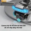 High-end drone flycam P15 pro dual camera 4k full HD, Wifi connection from phone transmits from a distance of 500m, anti-collision sensor. 