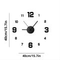 Creative Frameless DIY Wall Clock Wall Decal Home Silent Clock Living Room Office Wall Decoration. 