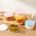 Portable Glass Storage Jar Translucent Sealed Pickle Jar High-Quality Stackable for Picnic Travel Office. 