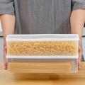 【Hot】 Rectangular Sealed Pasta Spaghetti Box Hermetic Jar Spaghetti Box Tool Plastic Fruit Box Refrigerator Kitchen Storage Kitch K9C1. 