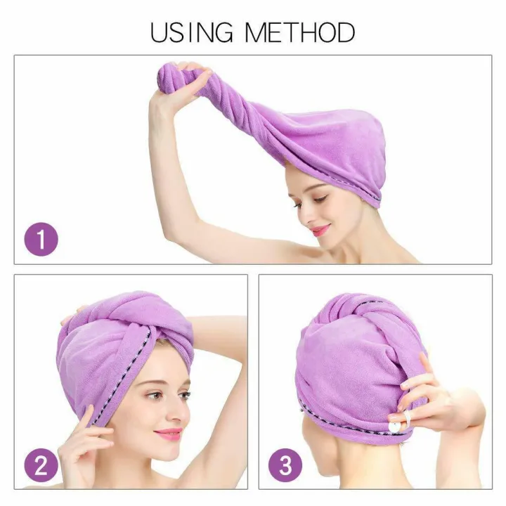 Microfiber%20Hair%20Towel%20Wrap%20Super%20Absorbent%20Quick%20Dry%20Hair%20Turban%20Women%20-%20Image%203