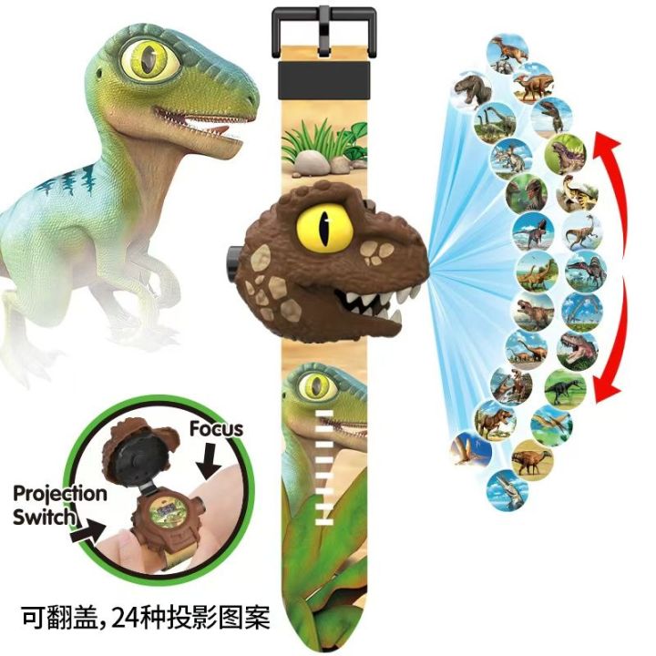Children's%20Dinosaur%20Projection%20Watch%20Cartoon%20Glowing%20Tyrannosaurus%20Triceratops%20Cool%20Electronic%20Watch%20Toy%20-%20Image%209