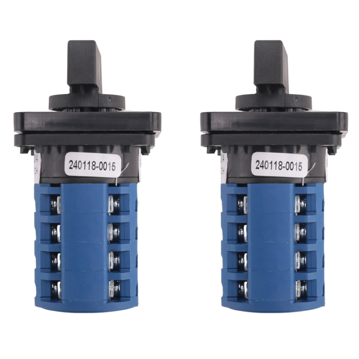 2X Rotary Switch On-Off-on 3 Position 4 Phases 20A 500V Double Speed ...