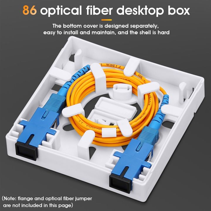 2 Ports FTTH Fiber Optic Termination Box 2 channels fiber socket 2 core splitter