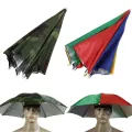 []Polyester Caps Folding Adjustable Anti-UV Head Umbrella Hat Waterproof Fishing Gardening Golf Sunshade Outdoor for Kids Adults. 